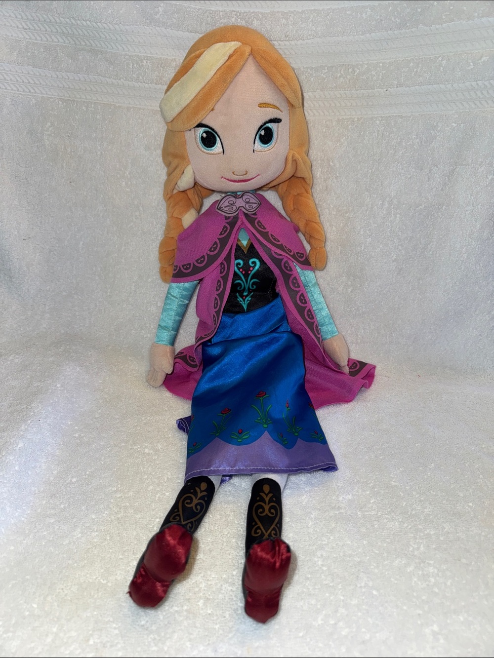 Disney Anna Plush Doll - Pink, Blue, Blonde, Red 25 inch